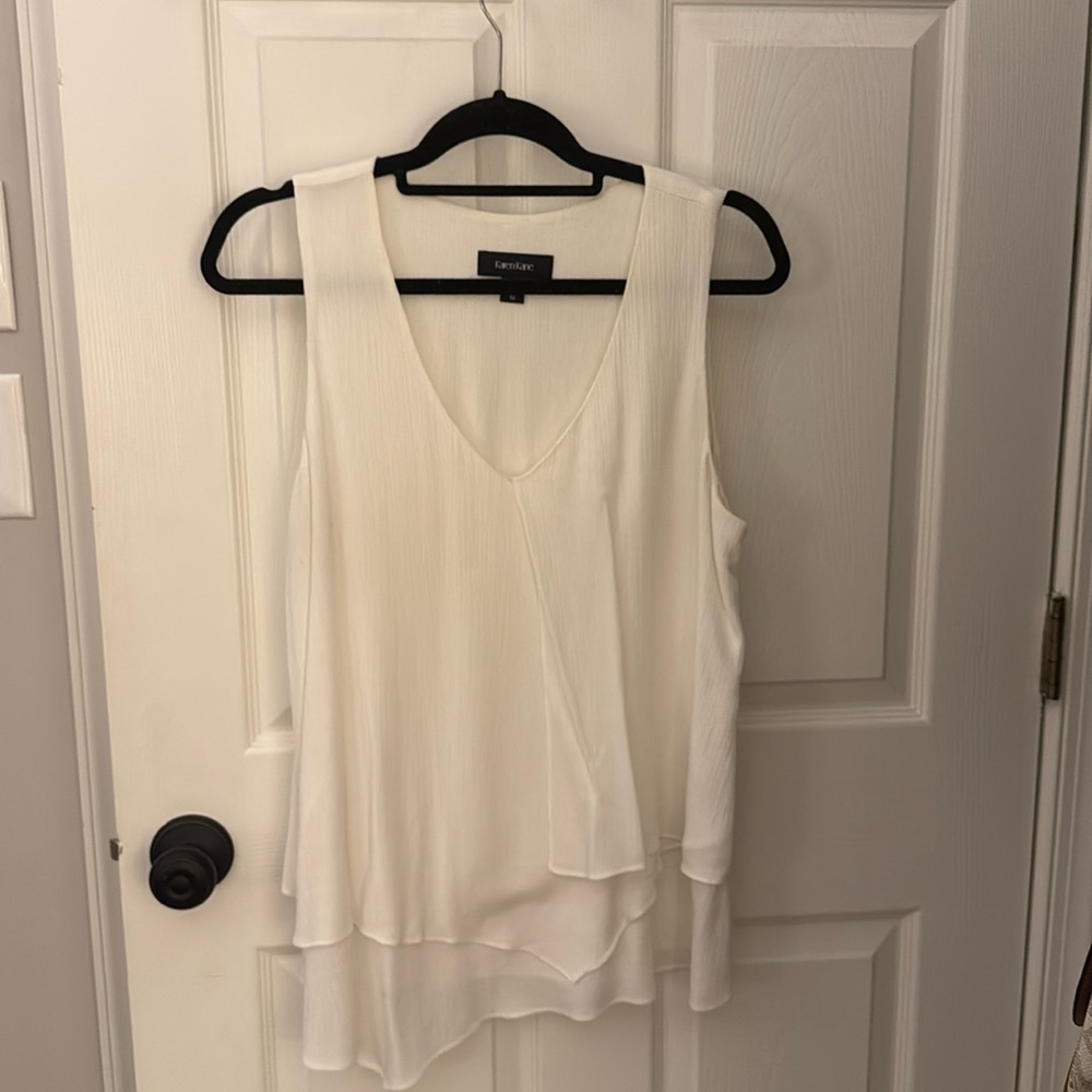 White blouse Karen Kane.